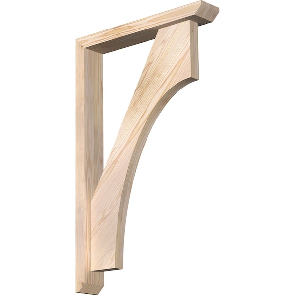 Ekena Millwork Westlake Slat Smooth Bracket w/ Offset Brace, Douglas Fir, 3 1/2"W x 20"D x 32"H BKT0402X20X32WTL06SDF - main